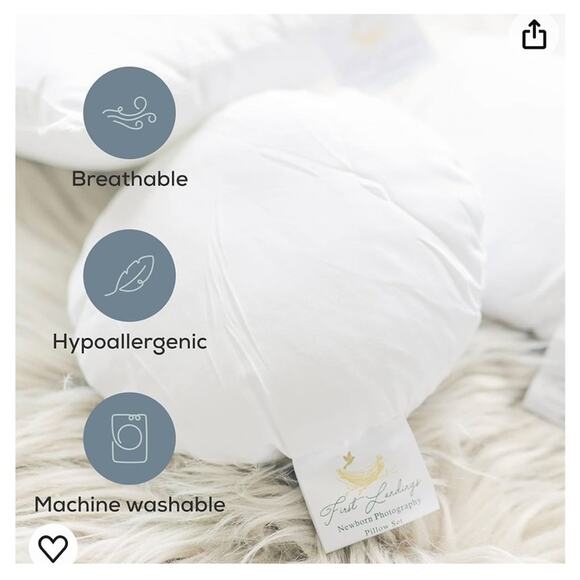 First Landings Newborn Pillow Posing Set 2 Pieces - Picture 4 of 7